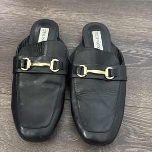 Steve Madden black  mules 7.5